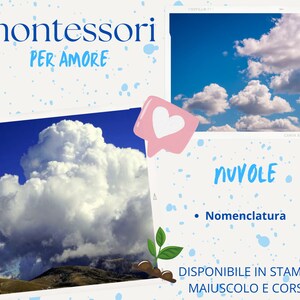 Montessori nomenclature of CLOUDS