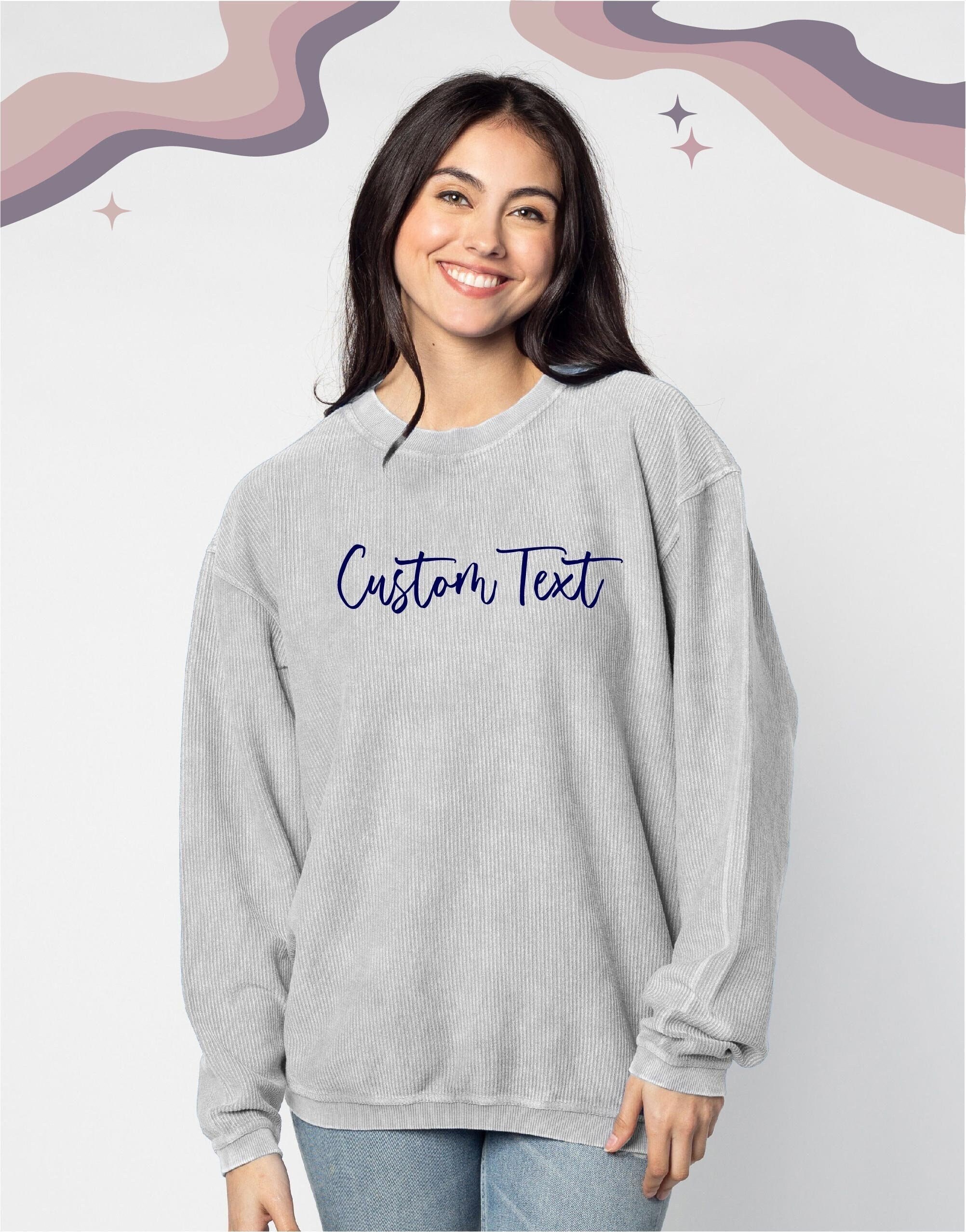 Corded Sweatshirt - Etsy