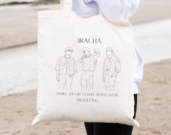 Stray Kids 3Racha Tote Bag | Bang Chan | Changbin | Han Jisung | Stray Kids Tote |Kpop Tote Bag | Tote Bag Aesthetic |