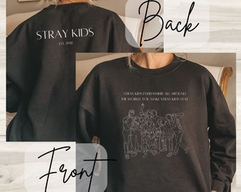 Stray Kids Shirt, Stray Kids Hoodie, Kpop Crewneck, Stray Kids Shirt Stay, Stray Kids Tshirt, Kpop Clothing, K-pop Shirt, Stray Kids Sweater