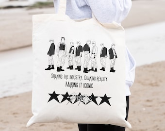 Stray Kids 5 Star Tote Bag, SKZ tote, Stray Kids S-Class, SKZ Merch, Stray Kids Merch, Kpop Merch, Kpop tote, Stray Kids Hall Of Fame