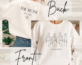 The Rose Shirt Sweatshirt Hoodie , Kpop  Merch, The Rose Shirt Tee, Kpop Gift, The Rose Dojoon Woosung Jaehyung, The Rose Kpop