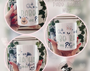 Stray Kids Pabo Racha mug, skz, Stray kids mug, SKZ mug, SKZ cup, Hyunjin, Lee Know, Han, Stray Kids Merch, Stray Kids Cup, Kpop Mug,