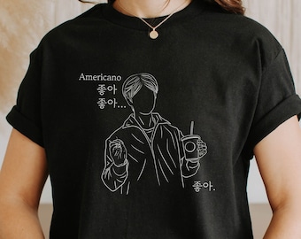 Hyunjin Americano shirt, Stray Kids Shirt, SKZ Shirt, Stray Kids Meme, Kpop Shirt, Kpop Merch, SKZ Merch, Stray Kids Merch