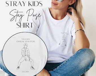 Stray Kids Shirt, Stay Pose, Love Stay, Love SKZ, You Can Stay, Stray Kids Merch, Kpop Merch, Stray Kids Lee Know