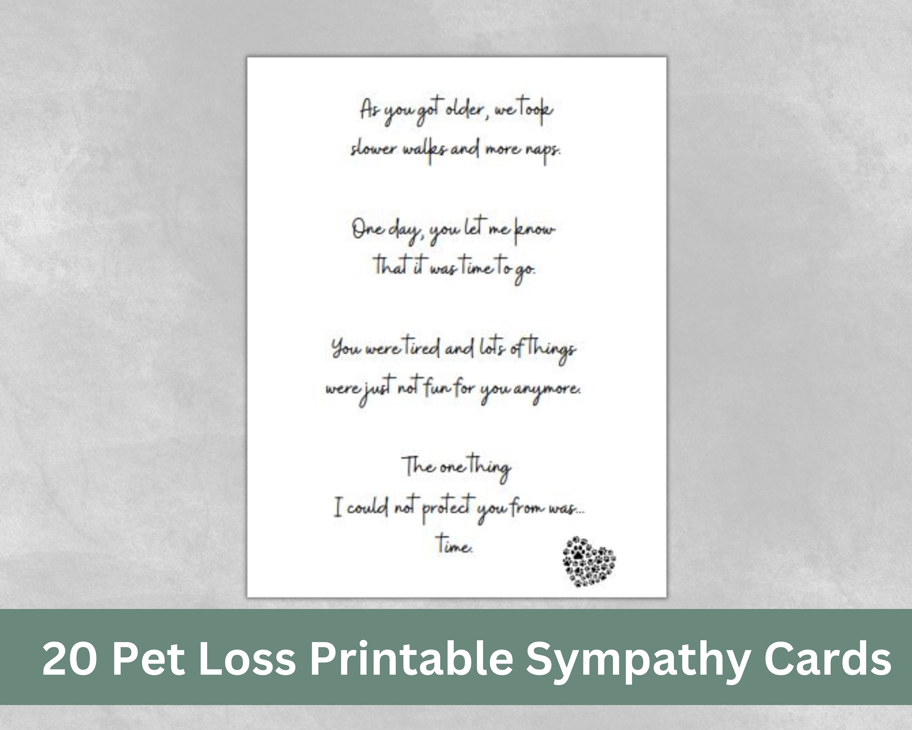 Printable Grief Affirmation Cards, Pet Loss Sympathy Card, Pet Loss Quotes, Grief Quotes for ...