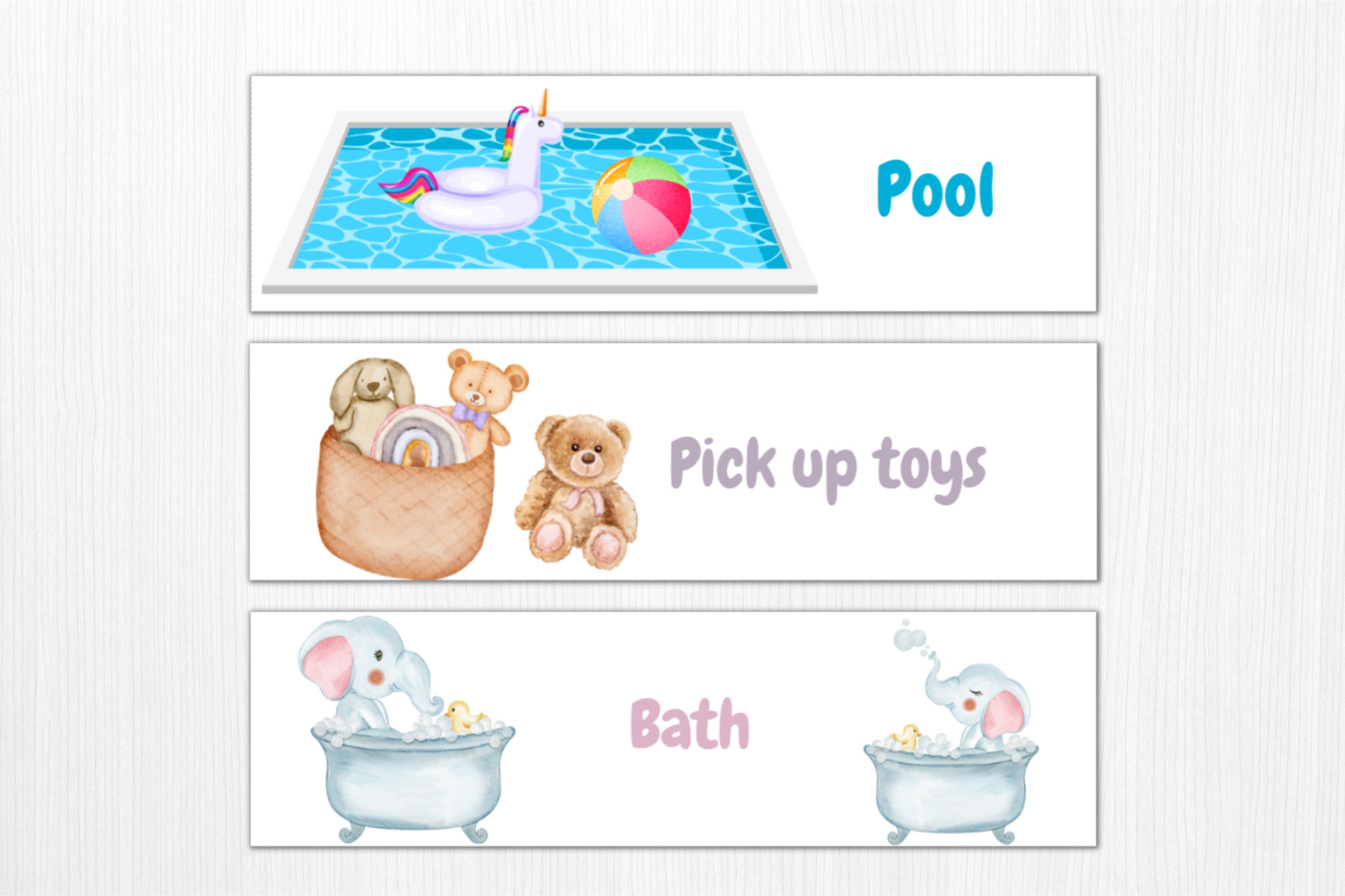 Printable Visual Calendar Daycare Download Visual Schedule Toddler Kids ...
