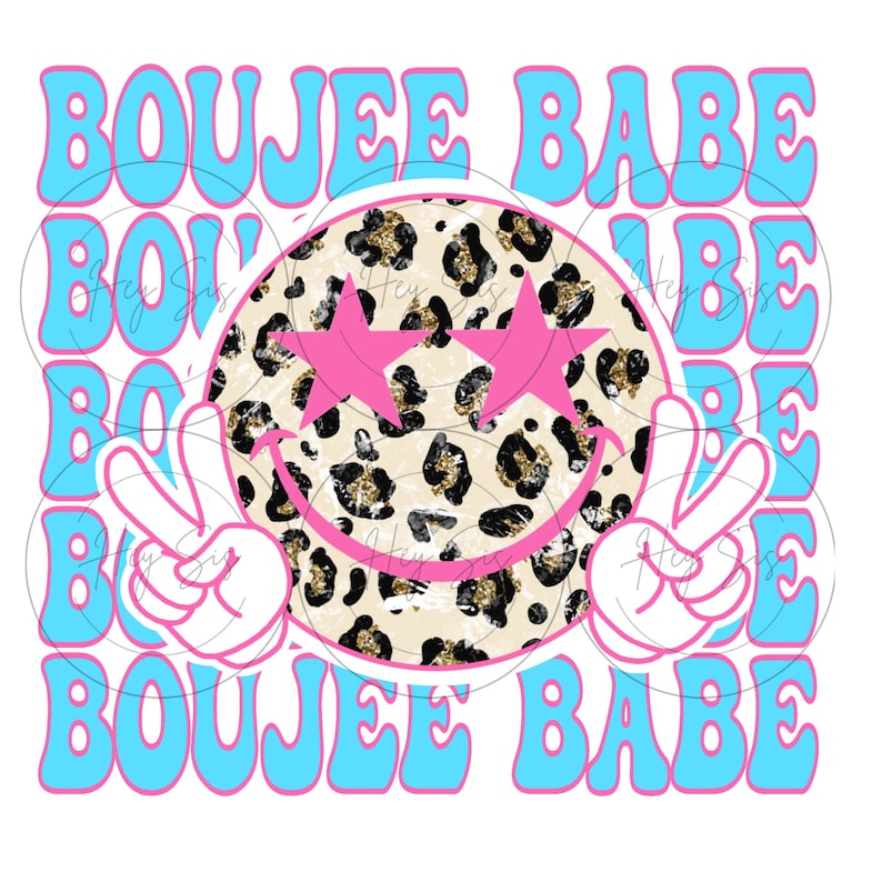 Boujee Babe Png Digital Download, Trendy, Cute, Retro, Sublimation ...