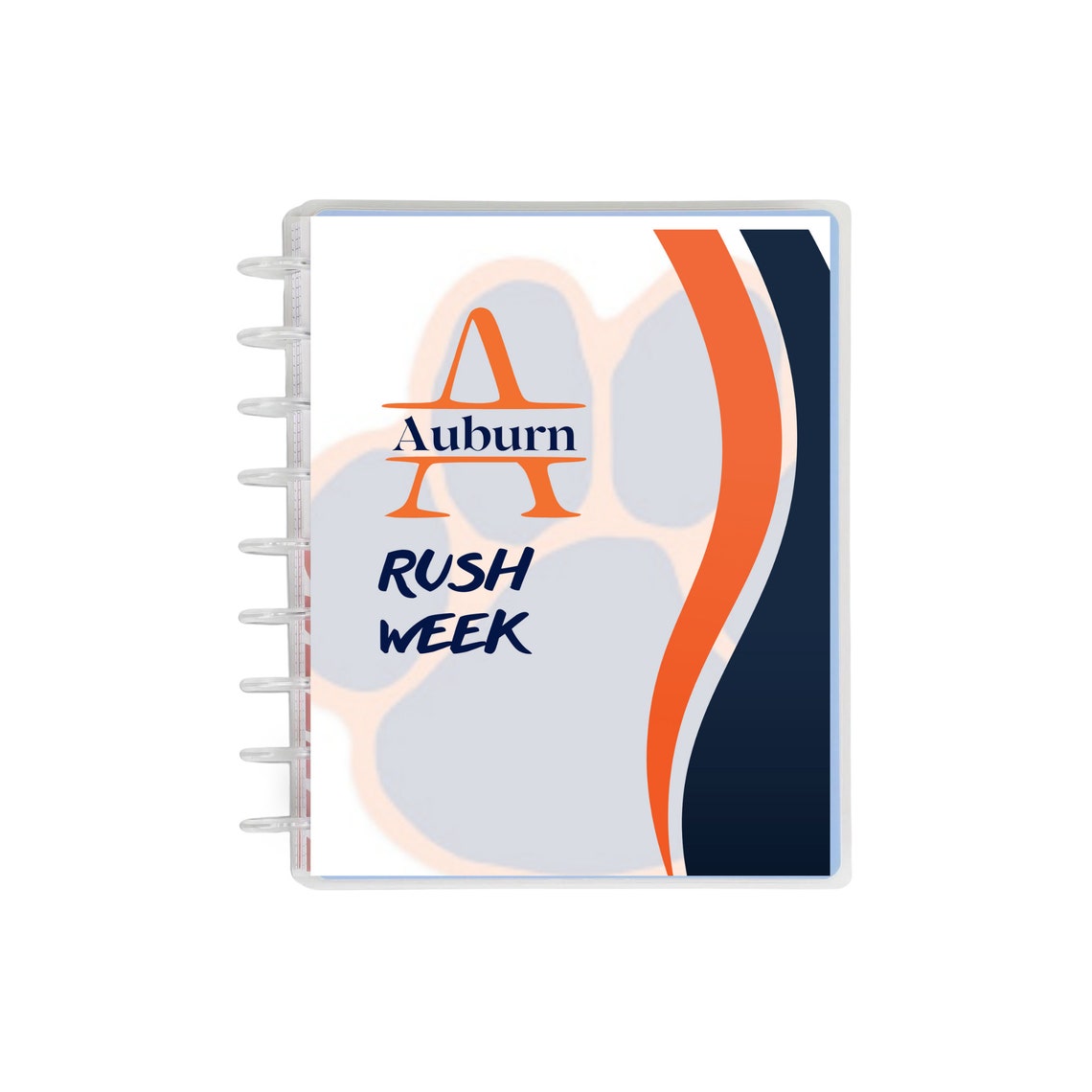 Auburn Sorority Planner for Rush Digital Download Sorority Etsy
