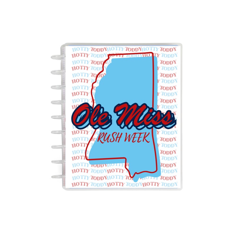 Ole Miss Sorority Planner for Rush, Digital Download, Sorority Rush