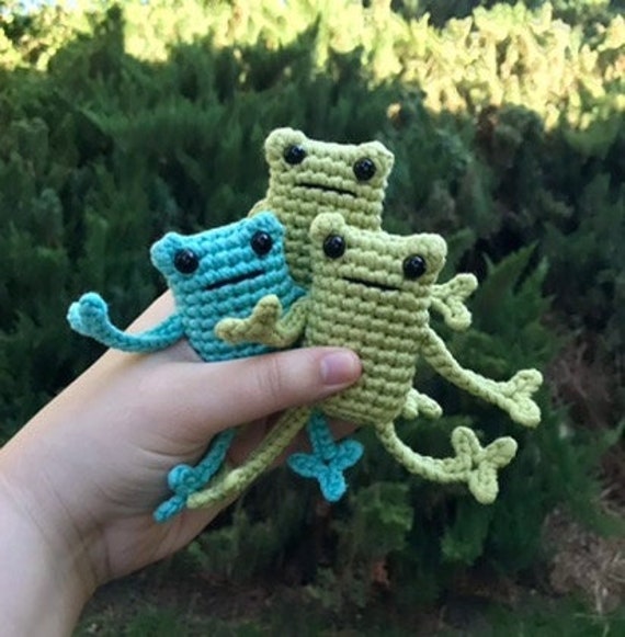 24 Leggy Frog Crochet Patterns to Charm Kids and Frog Fans 21 Leggy Frog Cotton Crochet Plushies and Keychains