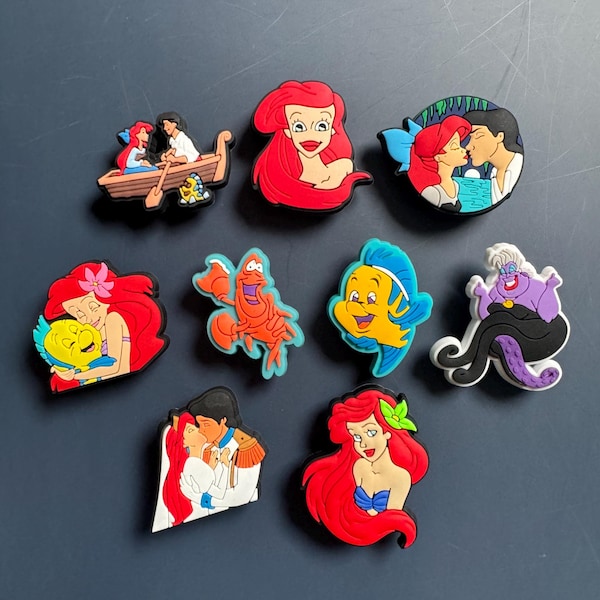 mermaid character shoe charms