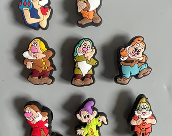 Snow White and dwarfs shoe charms
