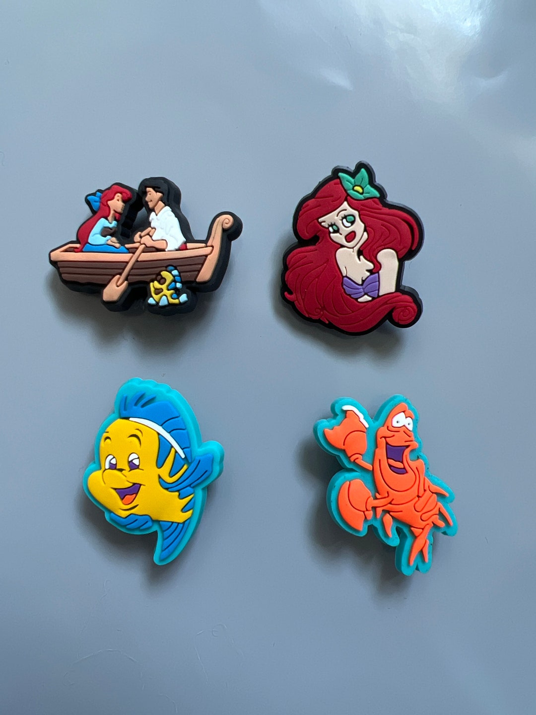 Croc Charms Jibbitz Characters Little Mermaid Etsy