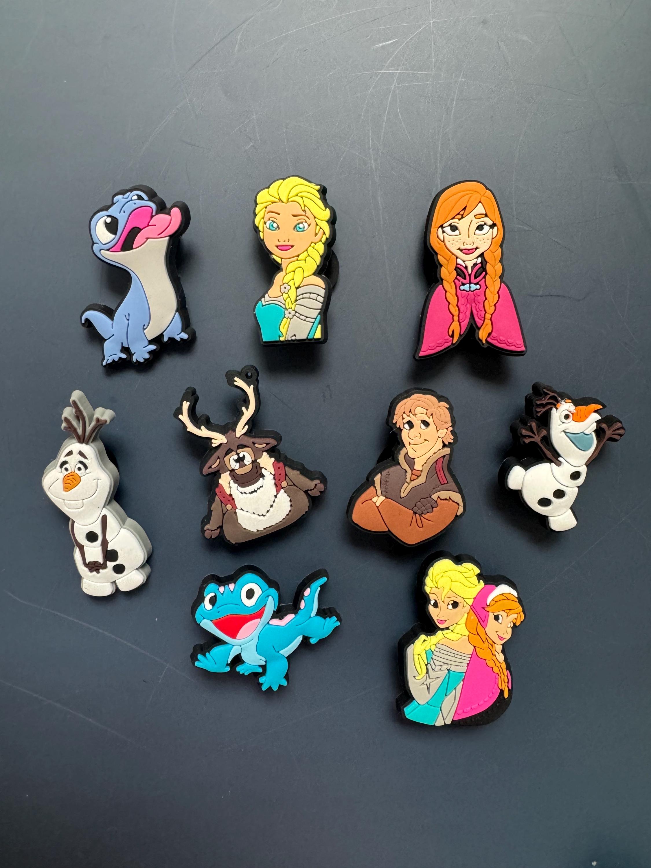 Disney Cheap Croc Pins Character Shoe Charms Elsa Sven Olaf