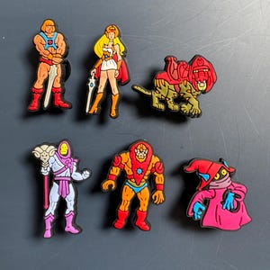 He- man cartoon character shoe charms