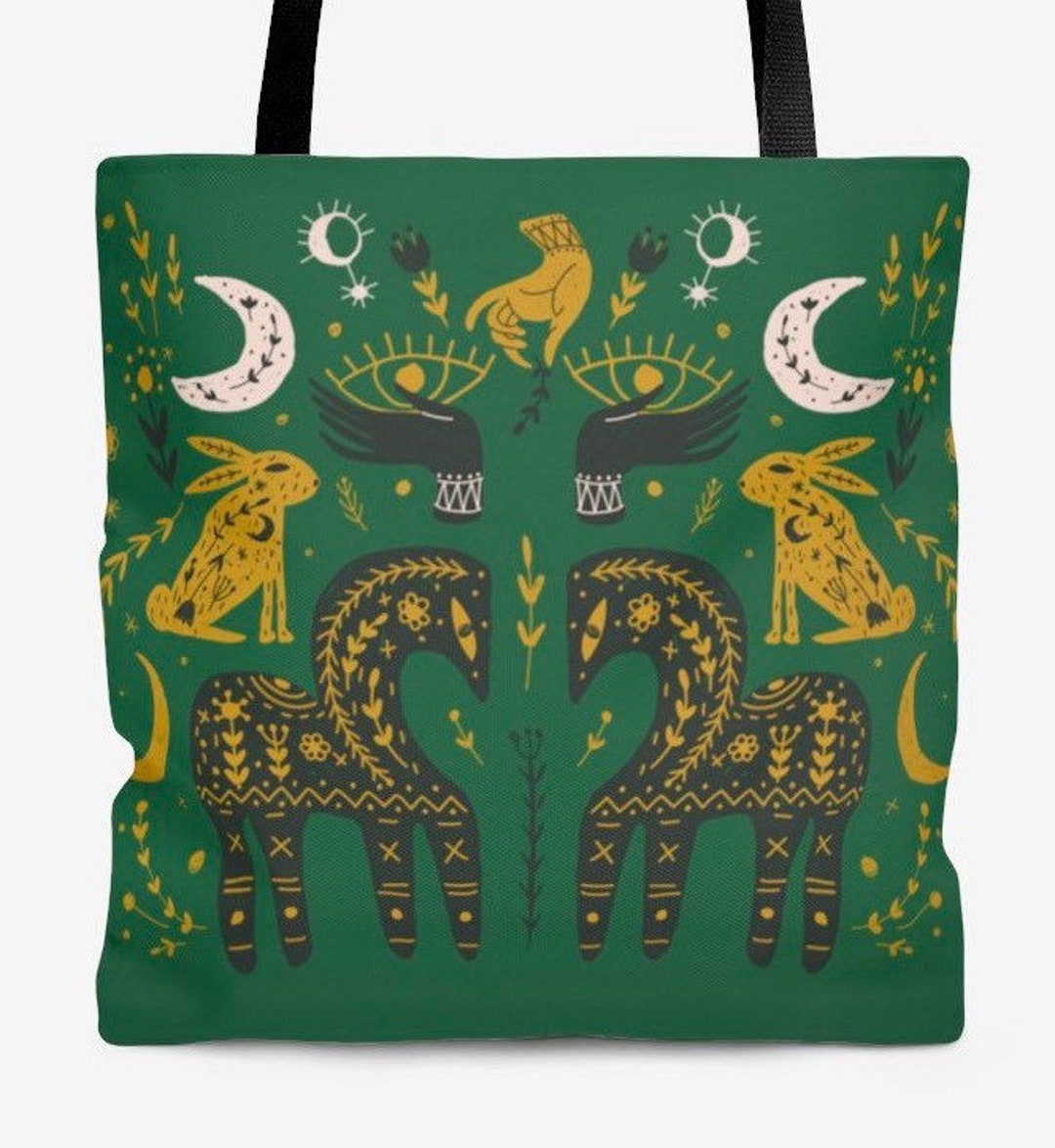Mythological Tote Bag, Greek Mythology, Shopping Bag, Cottage Core
