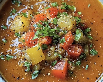 Stuffed Bell Pepper Soup – Easy Comfort Dinner (Digital Download)