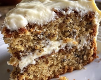 Banana Bread Cake with Cream Cheese Frosting recipes pdf instant download