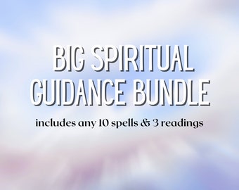 big SPIRITUAL GUIDANCE BUNDLE - 10 personalized spells + 3 tarot readings