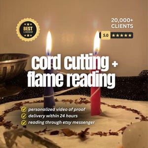CORTE DE CORDÓN + Análisis de lectura psíquica con llama, lectura rápida y precisa, entrega el mismo día, lectura clarividente, lectura de tarot psíquico sin herramientas