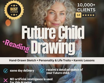 DIBUJO DEL FUTURO NIÑO / lectura del futuro niño / lectura de predicción psíquica / lectura del embarazo / lectura del futuro bebé / personalidad del futuro bebé