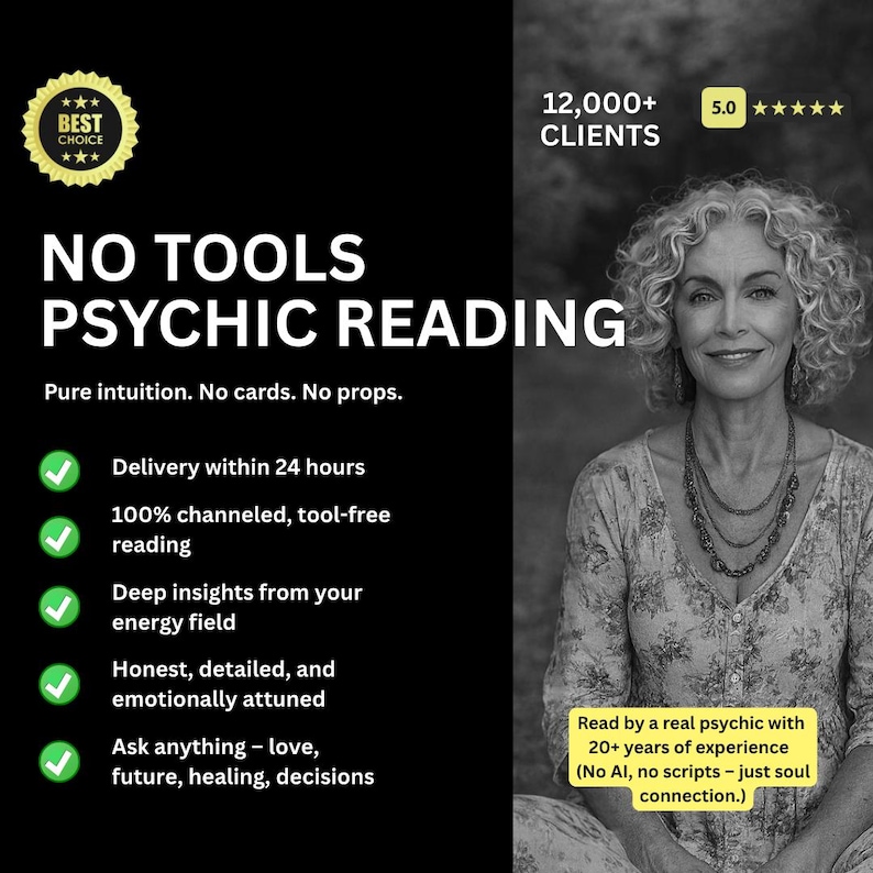 Brutally Honest Psychic Reading | No Tools, Direct Insight image 1