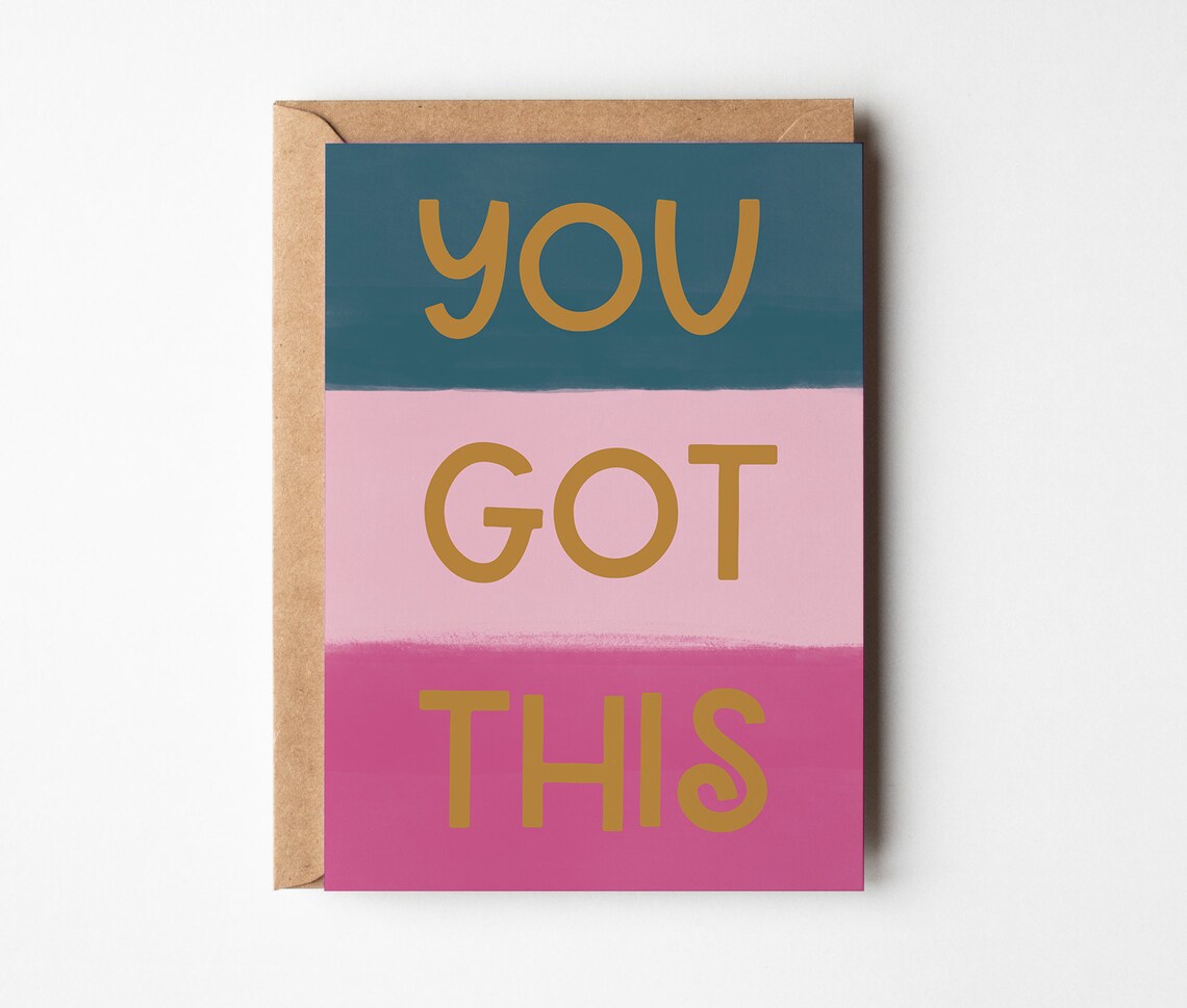 You Got This Card | Good Luck Greeting Card - Etsy