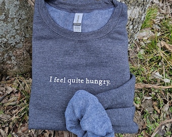 Video Game Quote Embroidered Sweatshirt || Medieval || Fantasy || Unisex Crewneck