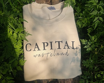 Video Game Embroidered Sweatshirt || Scifi || Nuclear Fallout || Unisex Crewneck