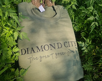 Video Game Embroidered Sweatshirt || Scifi || Nuclear Fallout || Unisex Crewneck