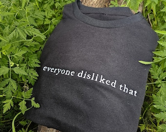 Video Game Quote Embroidered Cropped T-Shirt || Crop Top || Scifi || Unisex Cropped Crewneck