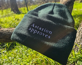 Video Game Quote Embroidered Beanie || Fantasy || Hat