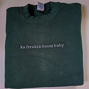 Video Game Quote Embroidered Sweatshirt || Unisex Crewneck