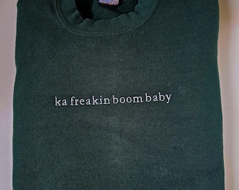 Video Game Quote Embroidered Sweatshirt || Unisex Crewneck