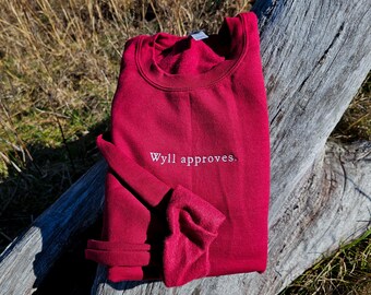 Video Game Quote Embroidered Sweatshirt || Fantasy || Unisex Crewneck