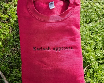 Video Game Quote Embroidered Sweatshirt || Fantasy || Unisex Crewneck