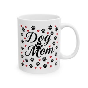 Hunde Mama Keramiktasse, Haustier-Liebhaber-Geschenk, süße Kaffeetasse, Muttertagsgeschenk, Hunde-Themen-Trinkgeschirr