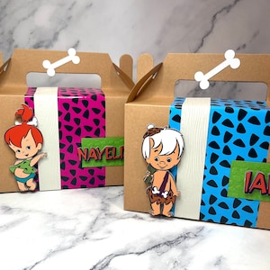 Flintstones, Flintstones gable box, Flintstones favors, Flintstones party decor, Flintstones box, Flintstones birthday, Flintstones decor