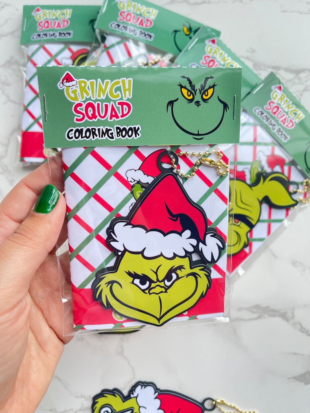 The Grinch Coloring Book and Ornament - Etsy