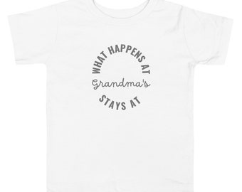 What happens at Grandma's | Toddler T-shirt | Graphic T-shirt
