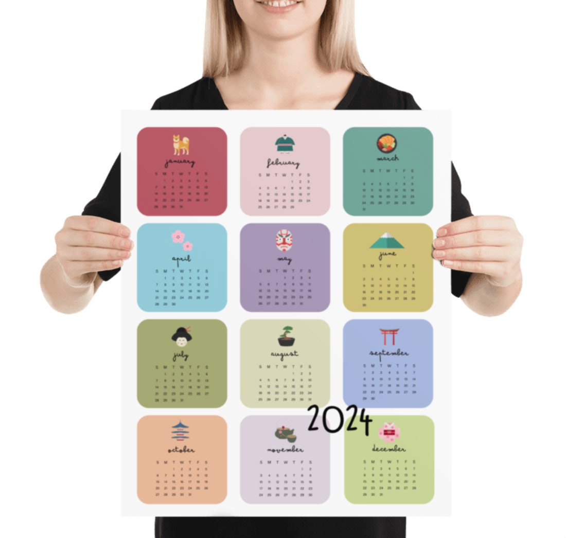 2024 Japan Wall Calendar 2024 Year at a Glance 2024 Wall Etsy 2024 Japan Wall Calendar 2024 Year at a Glance 2024 Wall Etsy