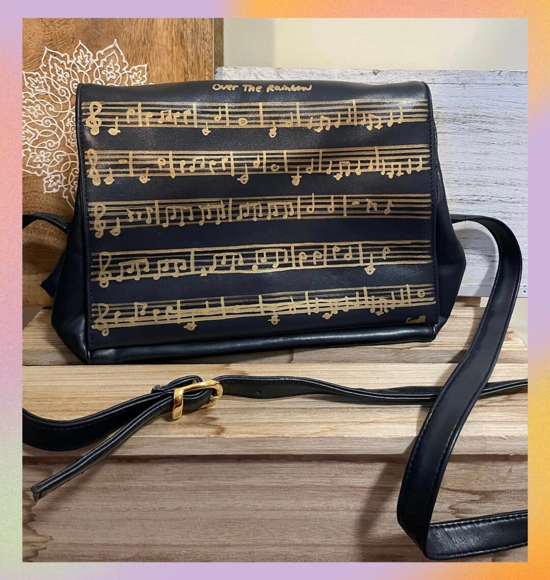 Over the Rainbow Music Note Bag Etsy