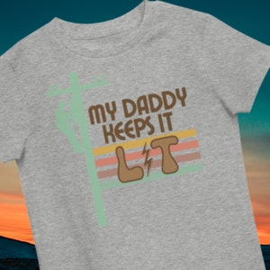 Linemans Kid T-Shirt | LineKid TShirt | Electricians Kid Tee | Lineman Life TShirt | Line Kid Tee | Electrician Kid | Lineman Gift