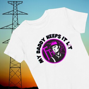 Linemans Kid T-Shirt | LineKid TShirt | Electricians Kid Tee | Lineman Life TShirt | Line Kid Tee | Electrician Kid | Lineman Gift