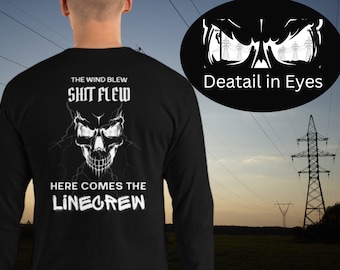 Overhemd voor lijnwachter | Lineman-shirt | Orkaan Ian Tee | Cadeau voor lijnwachter | Shirt met lijnpersoneel | Lineman-shirt I Shirt voor een Lineman I Linecrew
