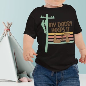 Linemans Kid T-Shirt | LineKid TShirt | Electricians Kid Tee | Lineman Life TShirt | Line Kid Tee | Electrician Kid | Lineman Gift