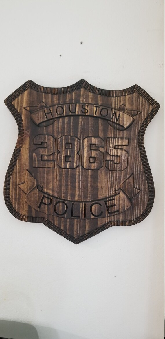 Custom Personalized Houston Police Badge Personalized Badge - Etsy