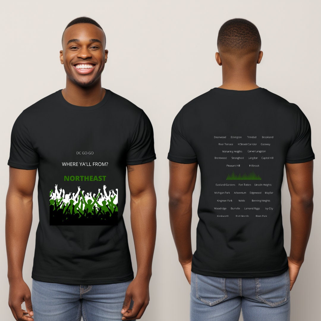 Washington DC Tshirt Gogo Music Lover Tee DC Culture Apparel African