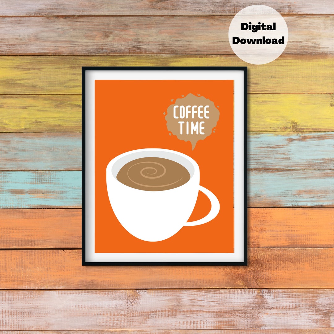 Coffee Wall Art Coffee Wall Print Coffee Wall Decor Coffee Etsy